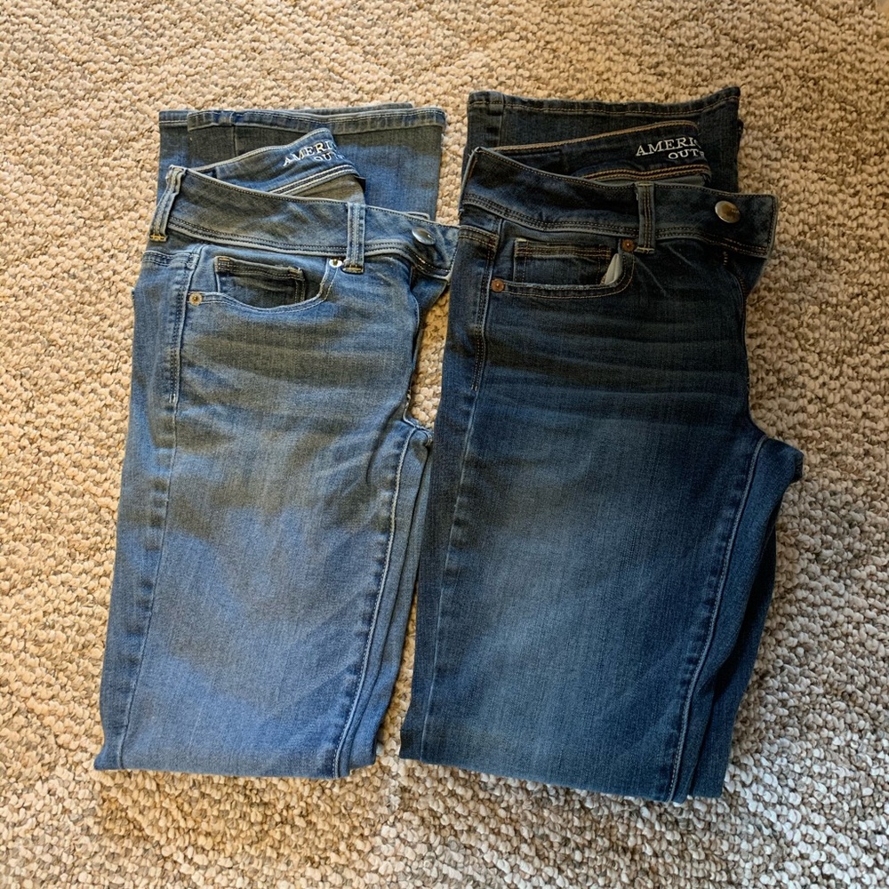 American Eagle super stretch kick boot jeans